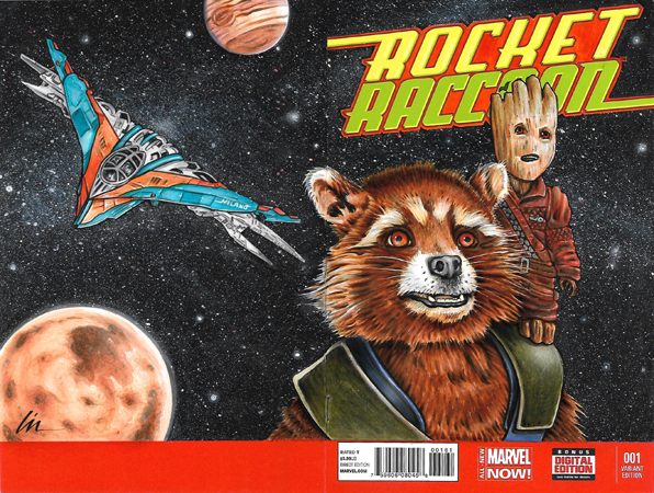 Rocket Raccoon/Baby Groot bk/fr