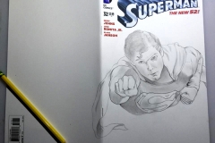 Superman front cover in progress 1