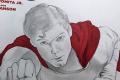 Superman front cover in progress 2