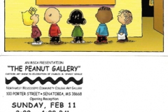 MSCA Peanuts art show invite fr/bk