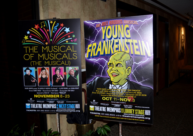 Young Frankenstein poster in lobby