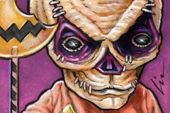 Sam \"Trick \'r Treat\" unmasked w/candy