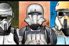 Gabe's Cave sketchcards-  Troopers