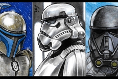 Gabe's Cave sketchcards- Jengo, Stormtrooper, Deathtrooper