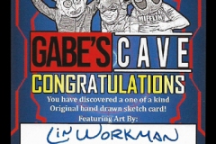 Gabe's Cave sketchcard back
