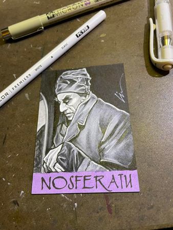 Nosferatu- White Prismacolor Pencil