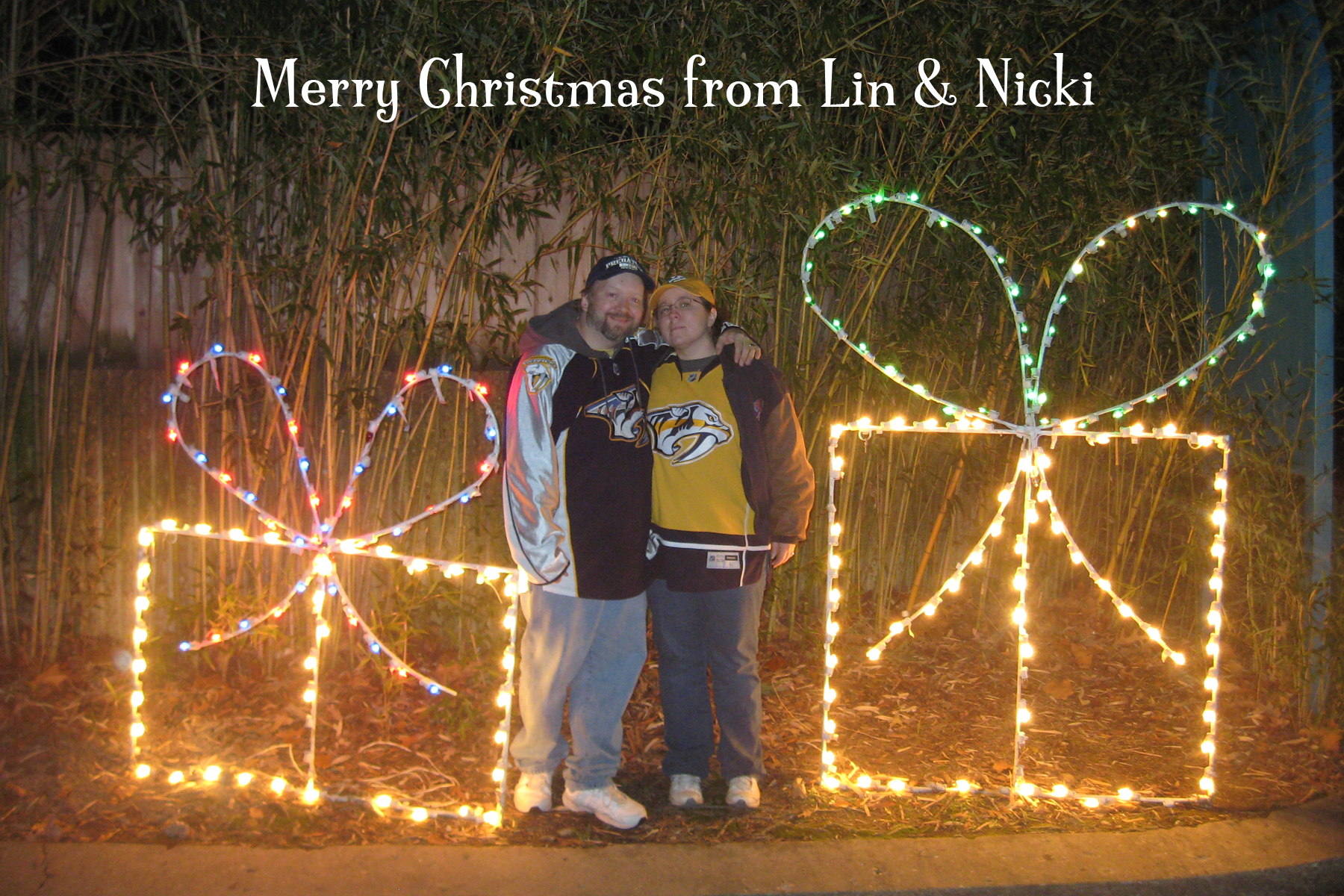 Merry Christmas from Lin and Nicki Workman!