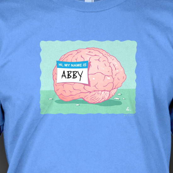 Lin’s t-shirt design “Abby Normal” now available on-line at World of Strange!