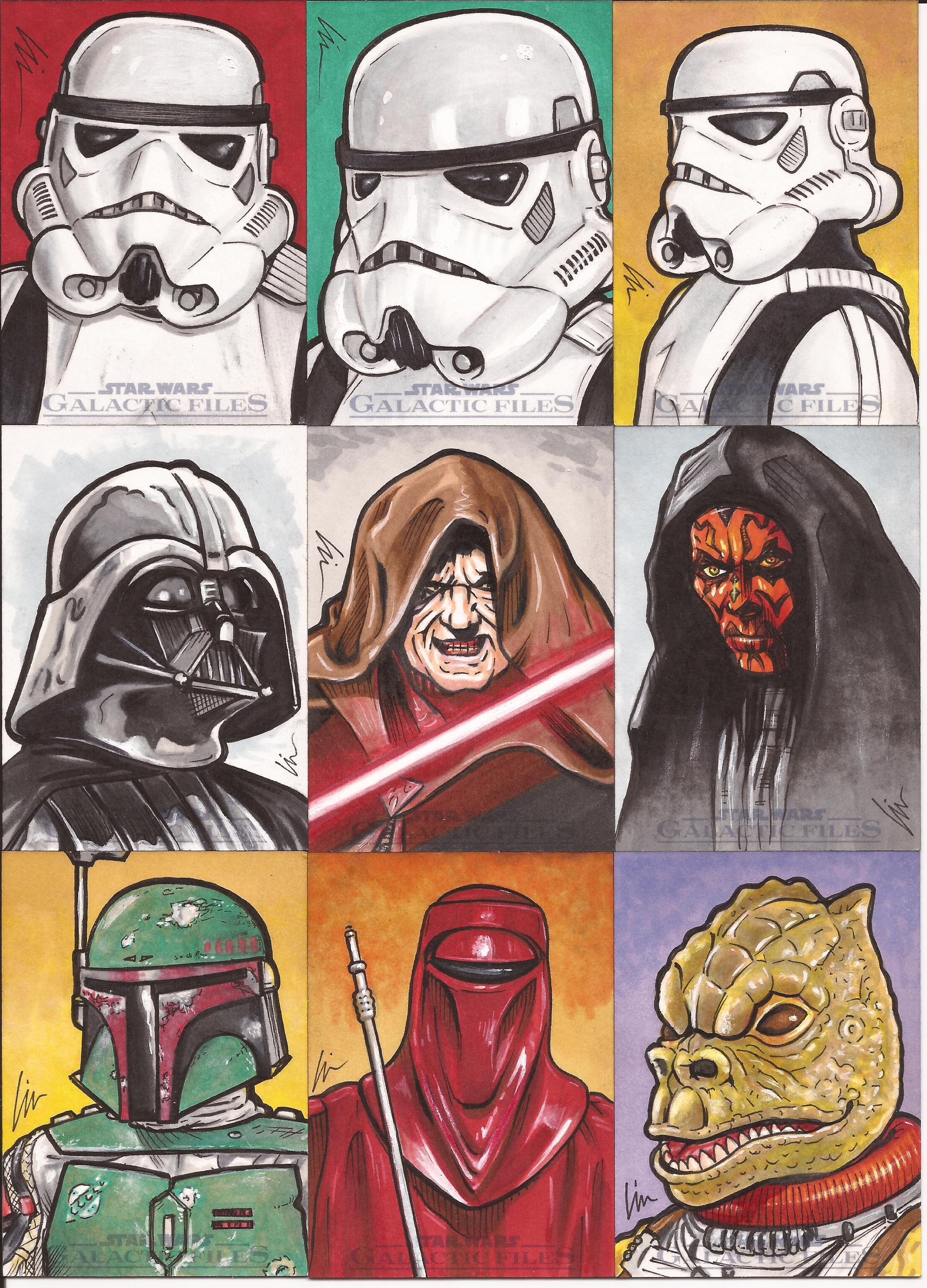 “The Palpy Bunch” – new Star Wars sketch cards approved
