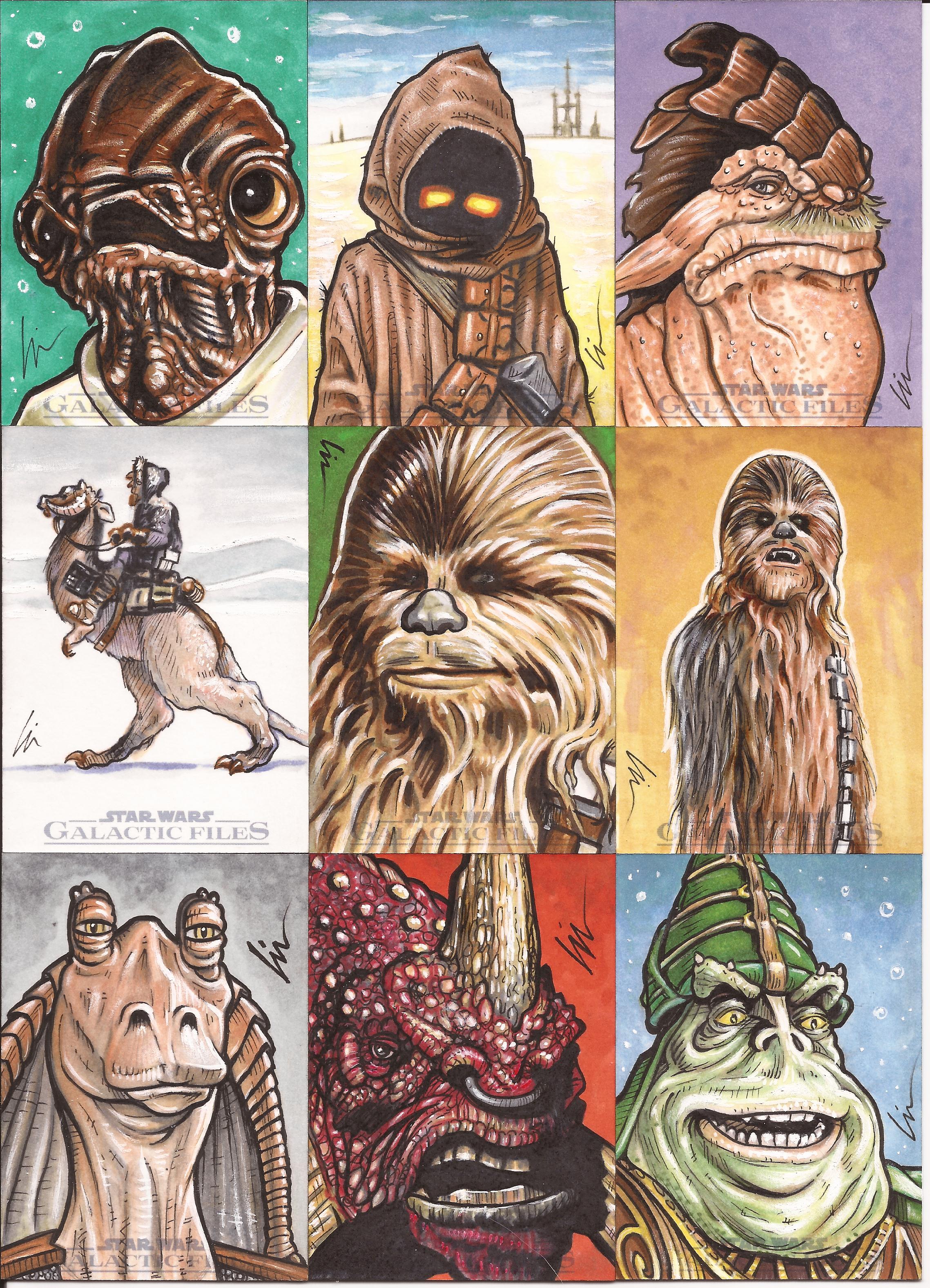 Star Wars Galactic Files ep4- “A New Hunk (of sketchcards!)”