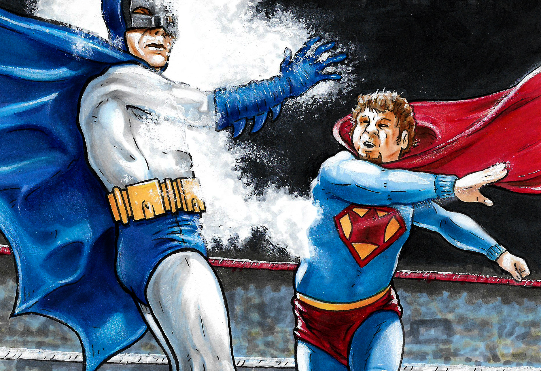 Batman VS Superking –  My Latest Sketchcover