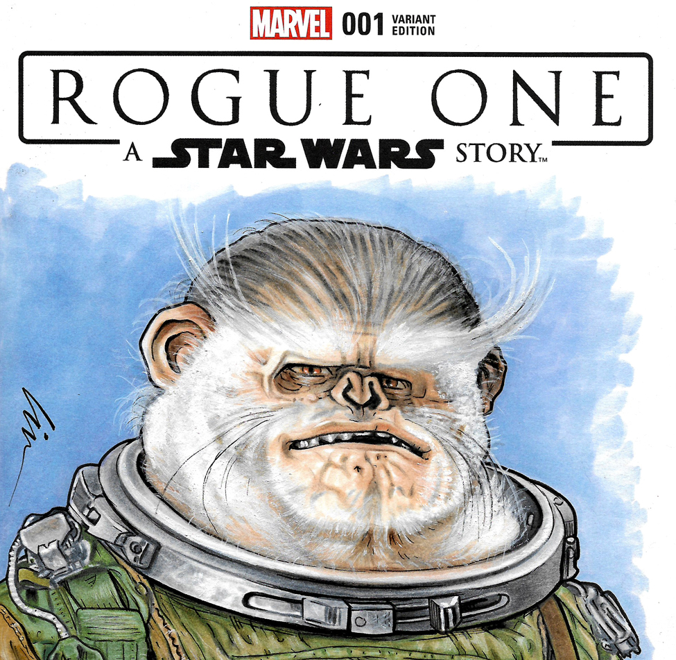 Bistan- My Latest Star Wars “Space-Monkey” Sketchcover