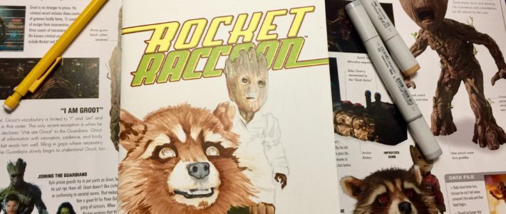Rocket Raccoon and Groot- My Latest Sketchcover