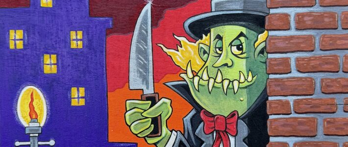 Monster Monday – “Death Is Just Around The Corner” Marker Painting